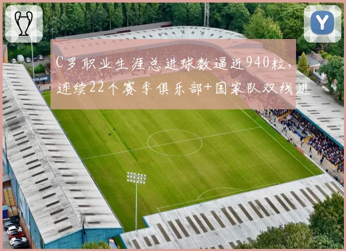 C罗职业生涯总进球数逼近940粒，连续22个赛季俱乐部+国家队双线进球__br_